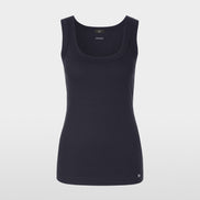 Fine-ribbed tank top