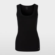 Fine-ribbed tank top