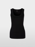 Fine-ribbed tank top