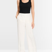 Fine-ribbed tank top