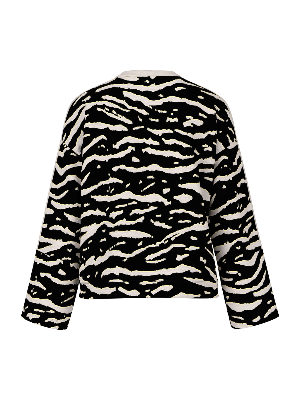 Long-sleeved shirt with animal print