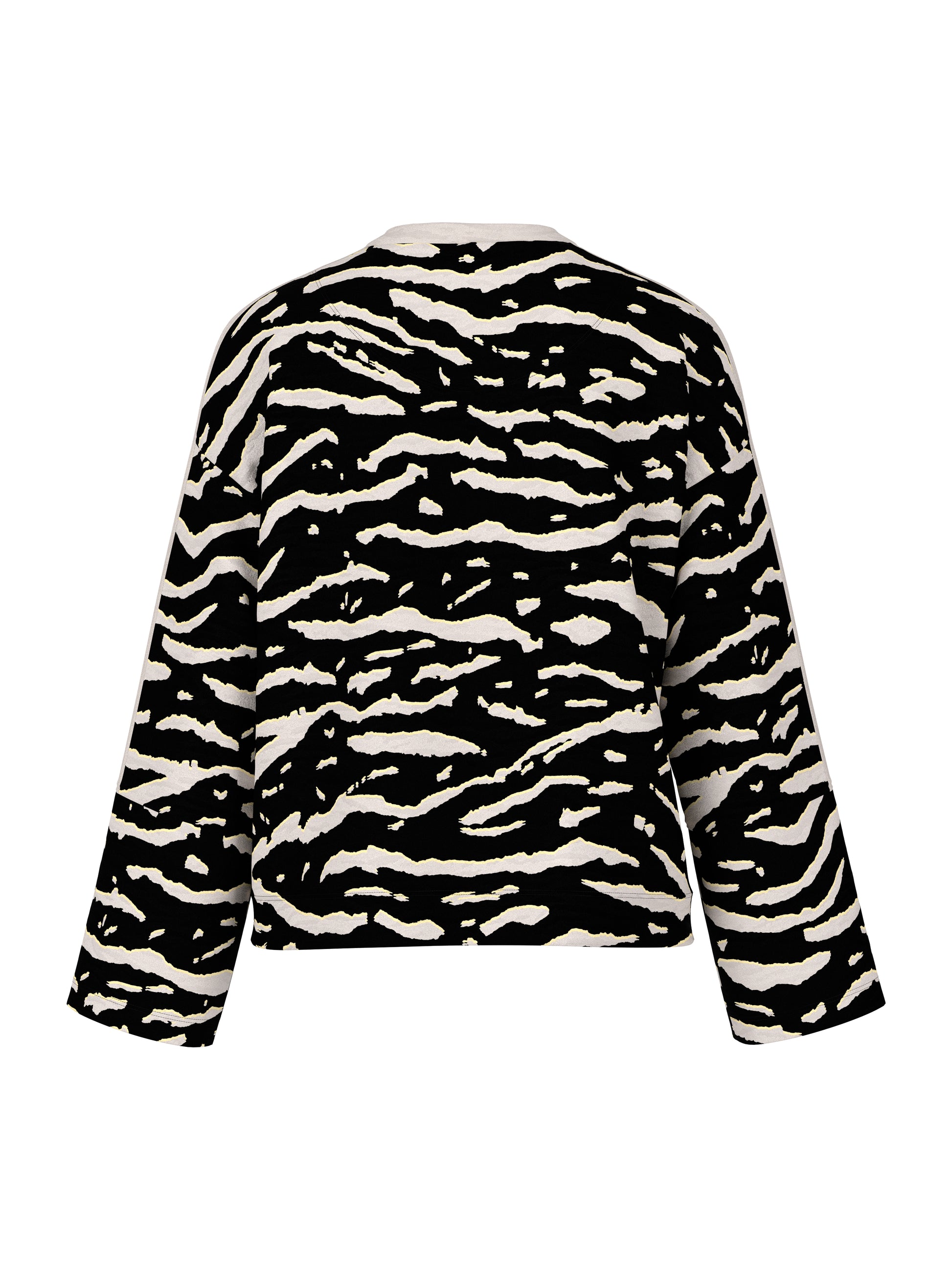 Long-sleeved shirt with animal print