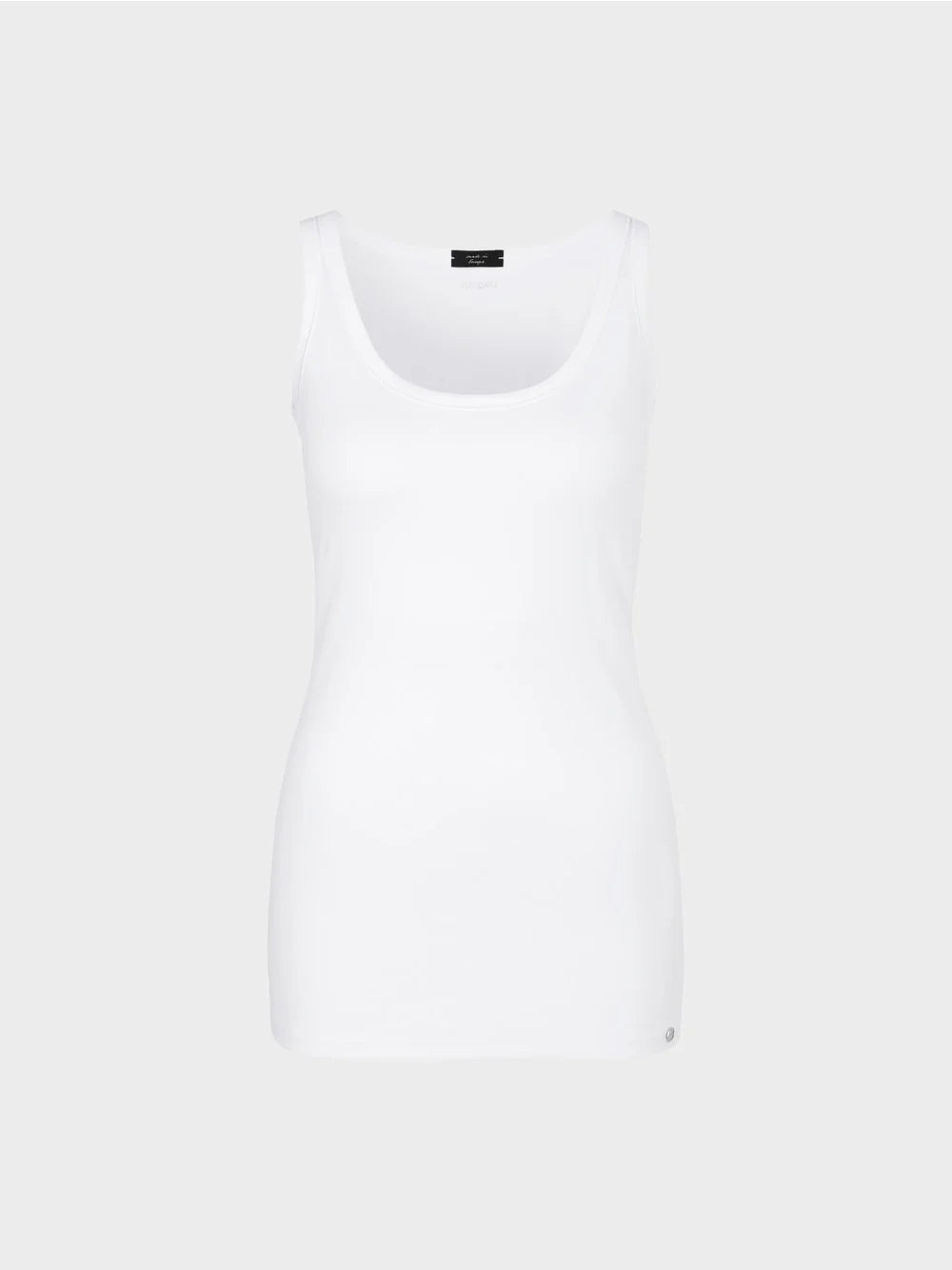 Fine-ribbed tank top