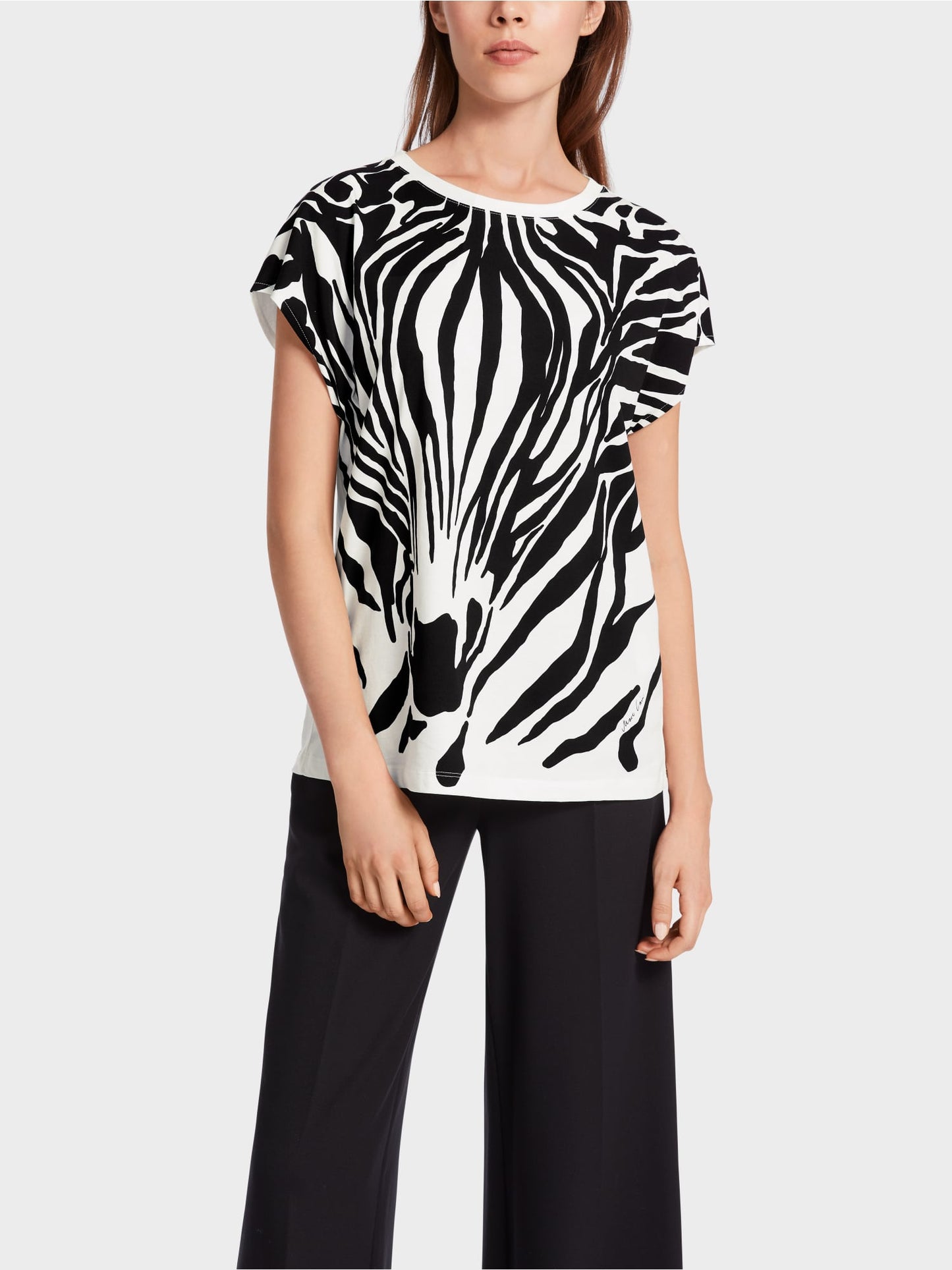 "Rethink Together" T-shirt in zebra look