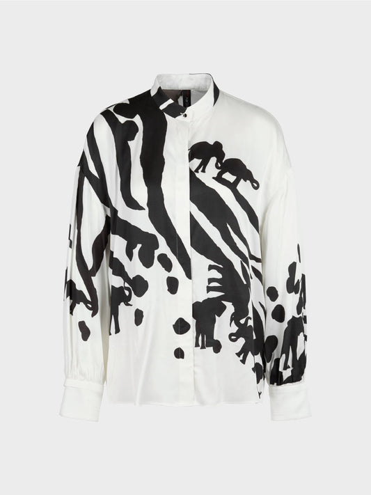 Animal pattern blouse