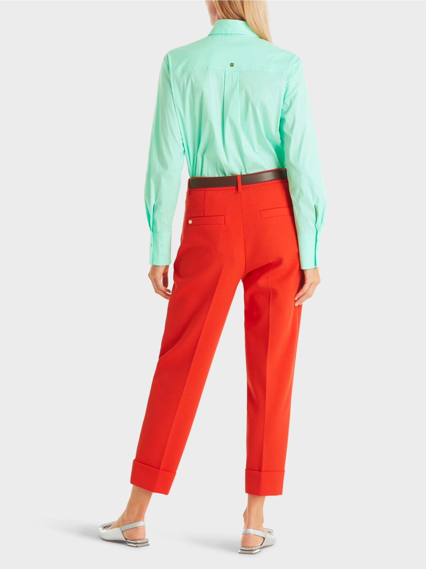 FORDON pants with pleat and cuffs