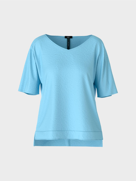 Plain-coloured slip blouse
