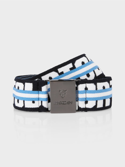 Waist belt with stripes
