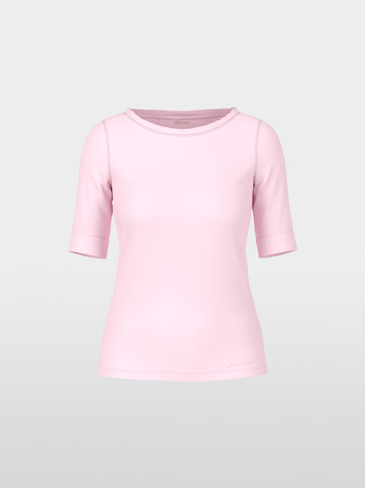 T-shirt with turn-up sleeves