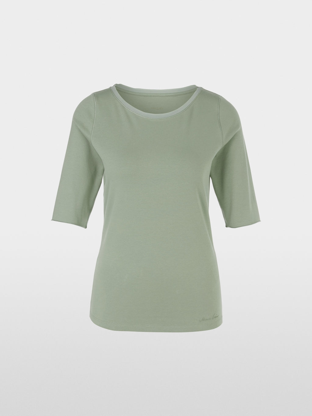 T-shirt with turn-up sleeves