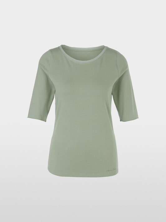 T-shirt with turn-up sleeves