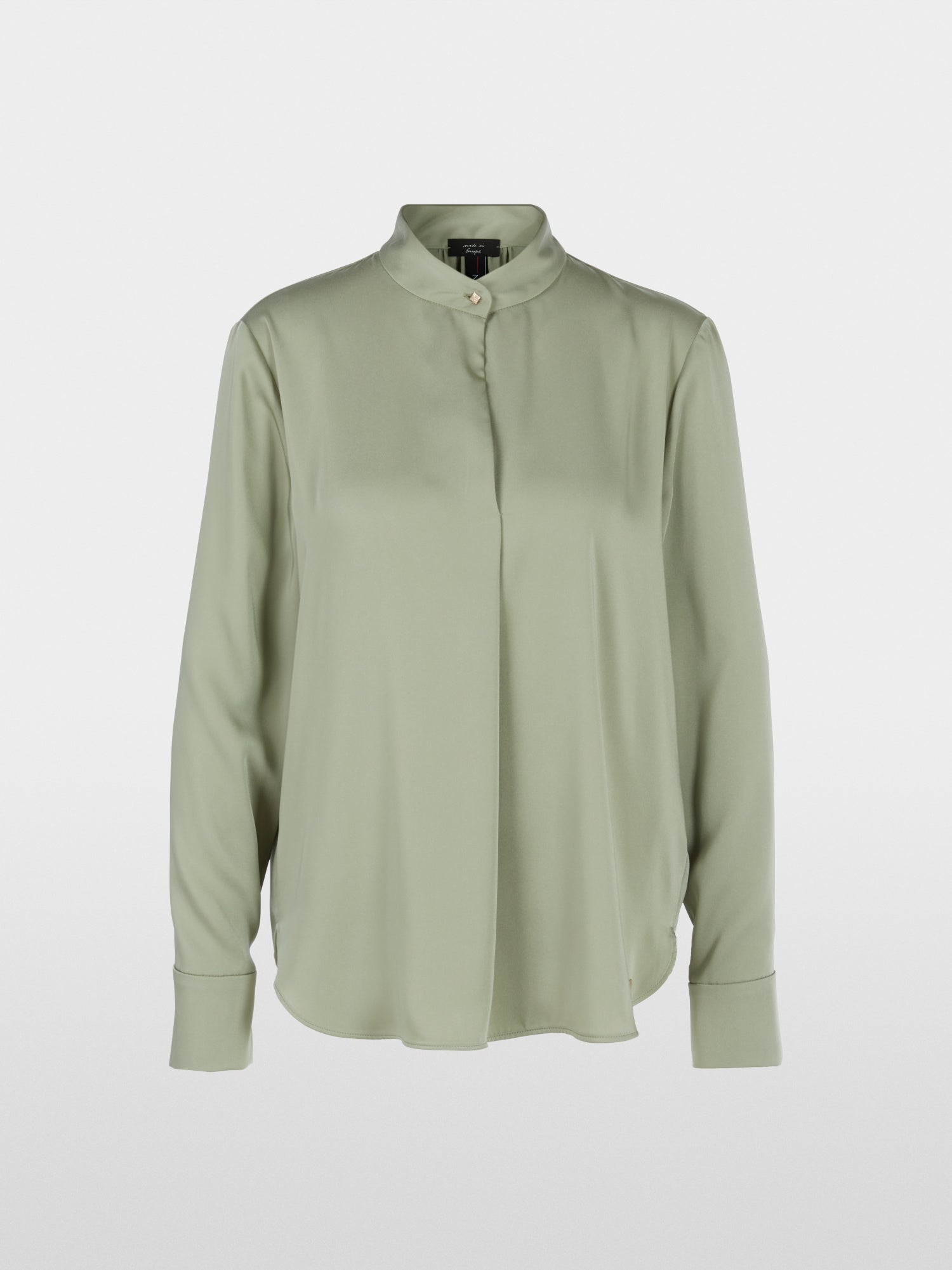 Blouse with stand-up collar