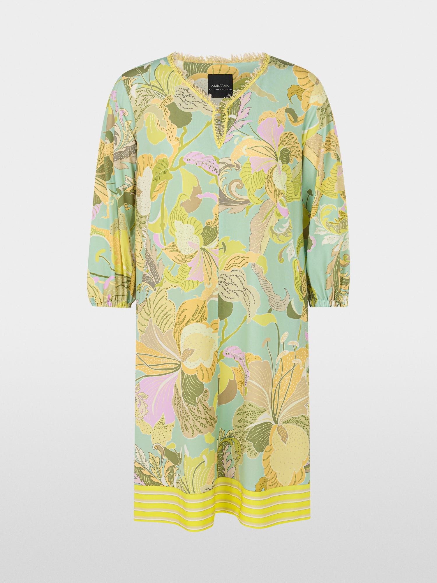 Soft flowing printed tunic dress