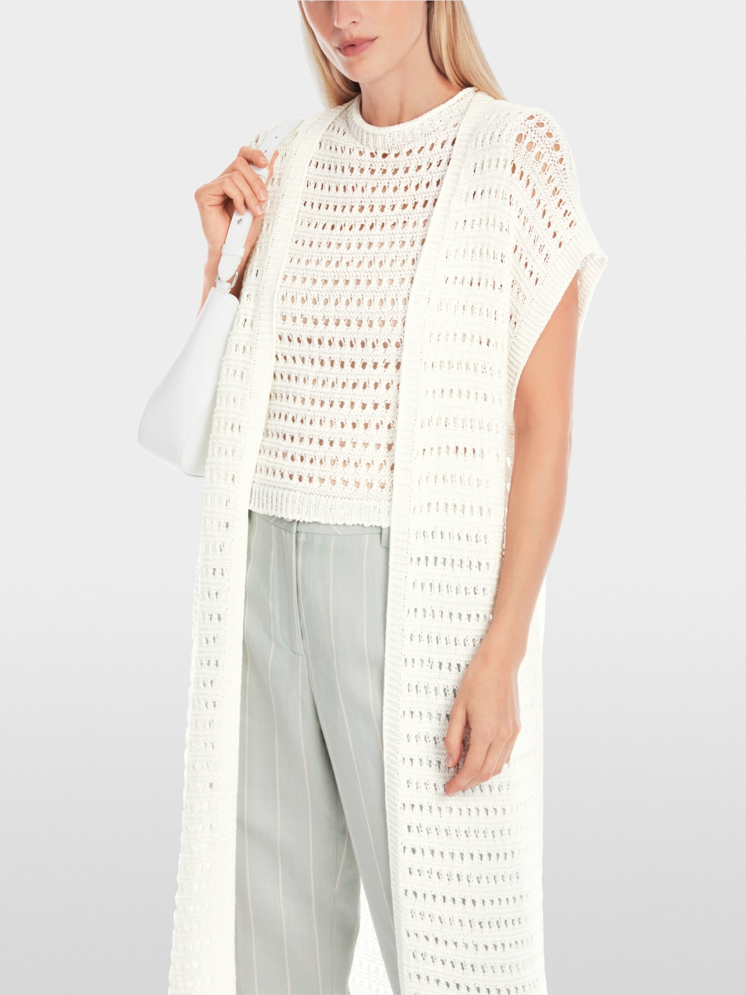 Ajour knit Rethink Together waistcoat
