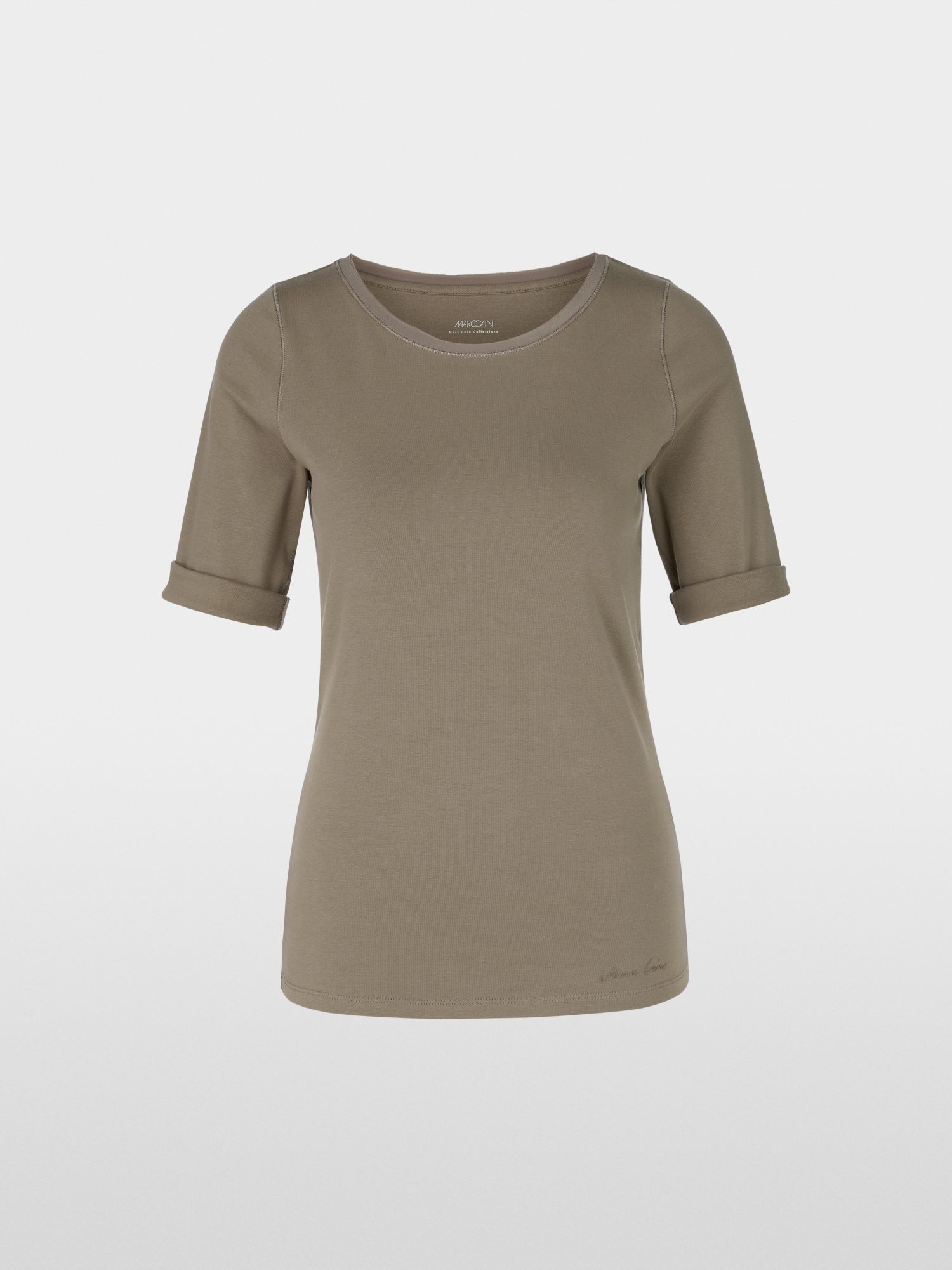 T-shirt with mid-length sleeves