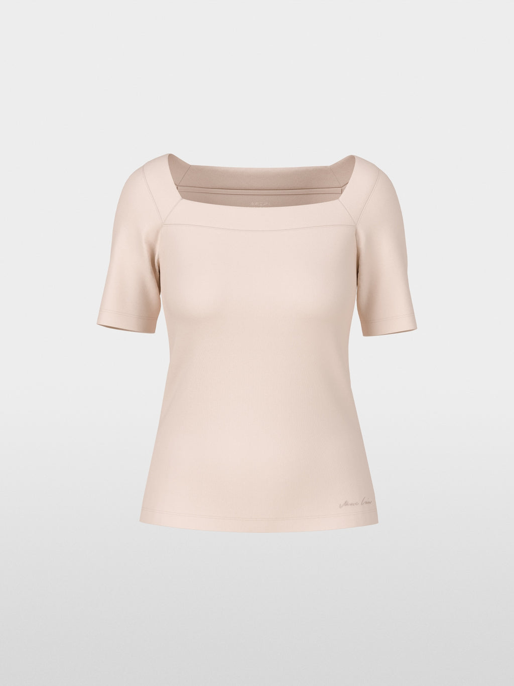 T-shirt with square neckline