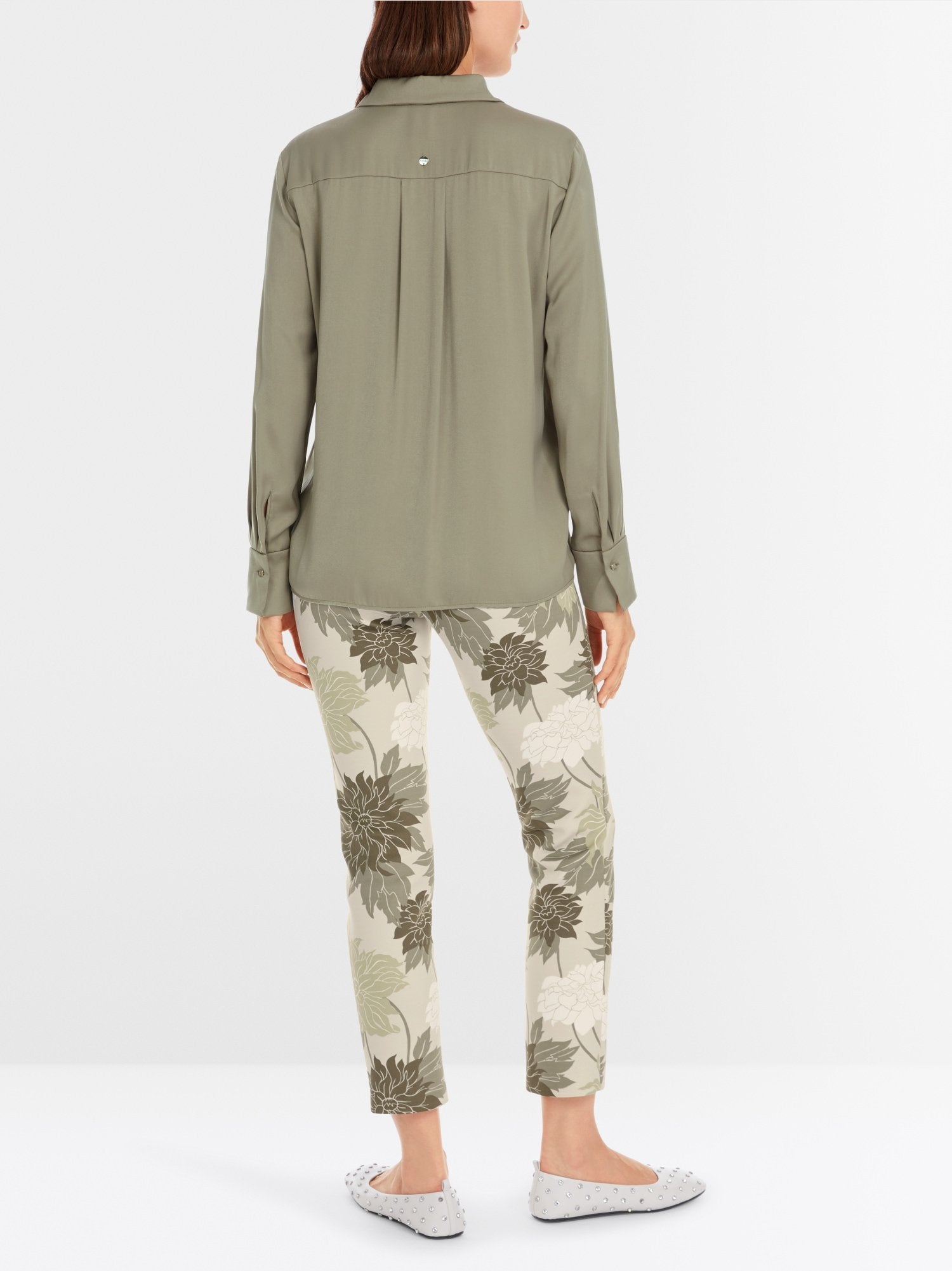 Blouse in viscose crepe