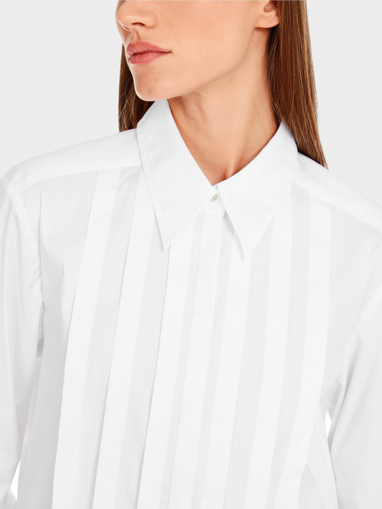 Blouse with Pleated Front
