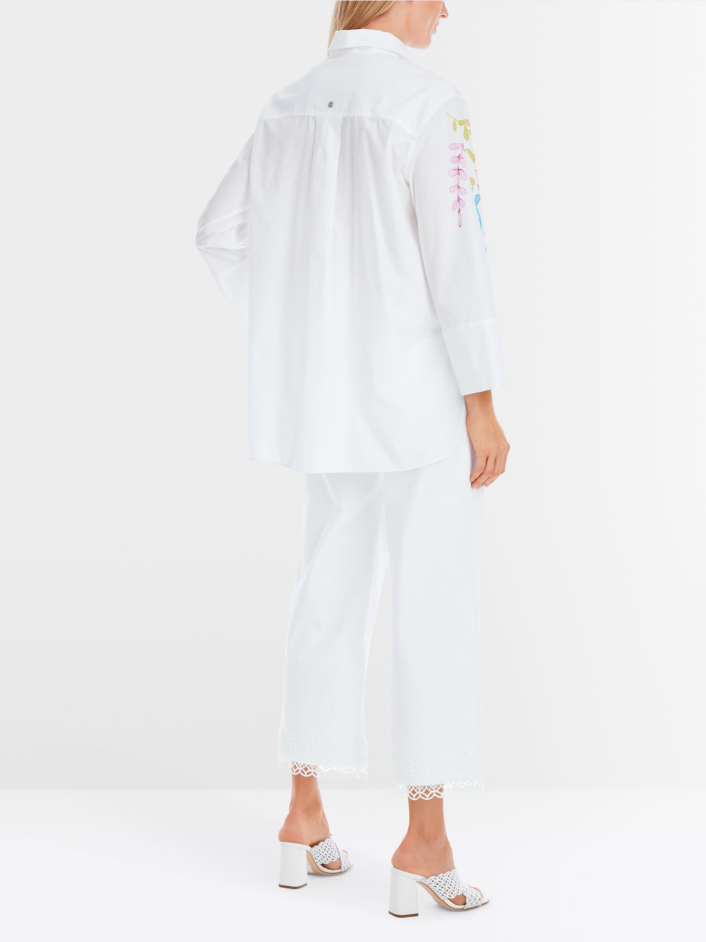 Organic cotton shirt blouse with print