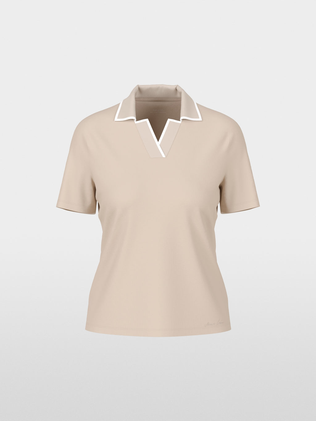Cotton jersey polo shirt