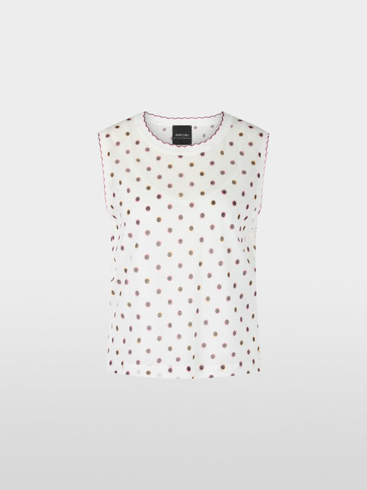 Knitted in Germany Top with Polka Dots