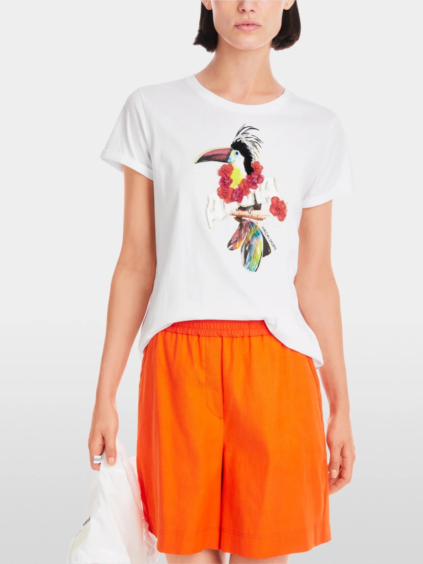 T-shirt with 3D toucan print