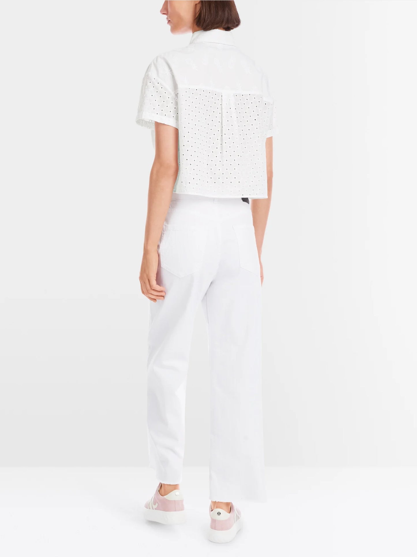 Blouse with matching embroidery