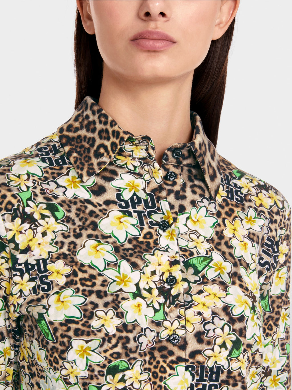 Polo shirt with all-over print