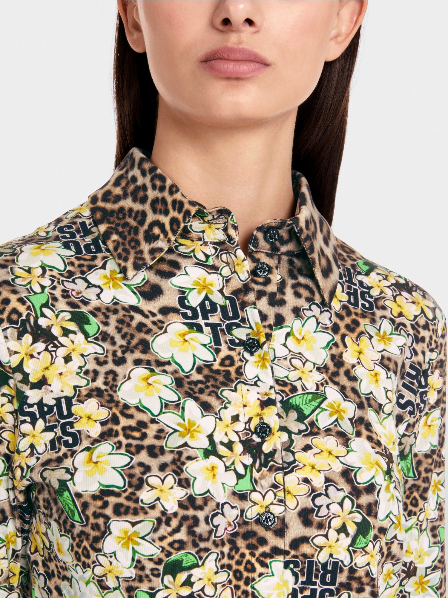Polo shirt with all-over print