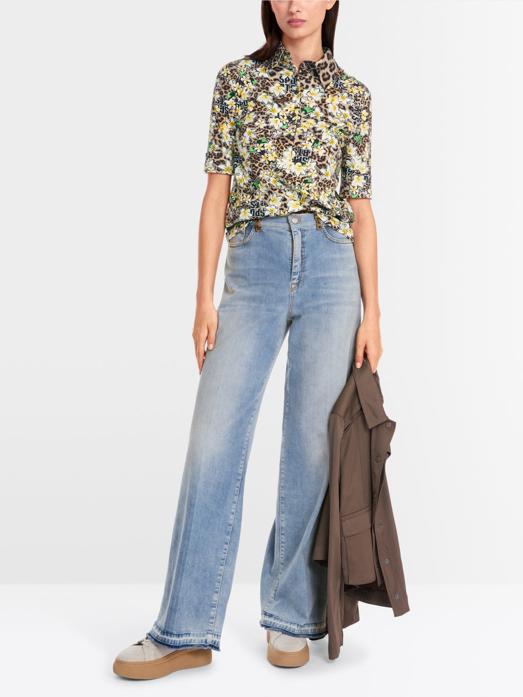 Polo shirt with all-over print