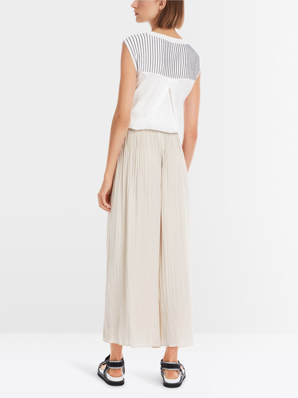 WOLIN Rethink Together pleated trouers
