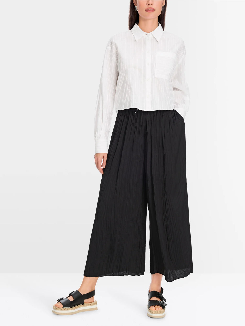 WOLIN Rethink Together pleated trouers