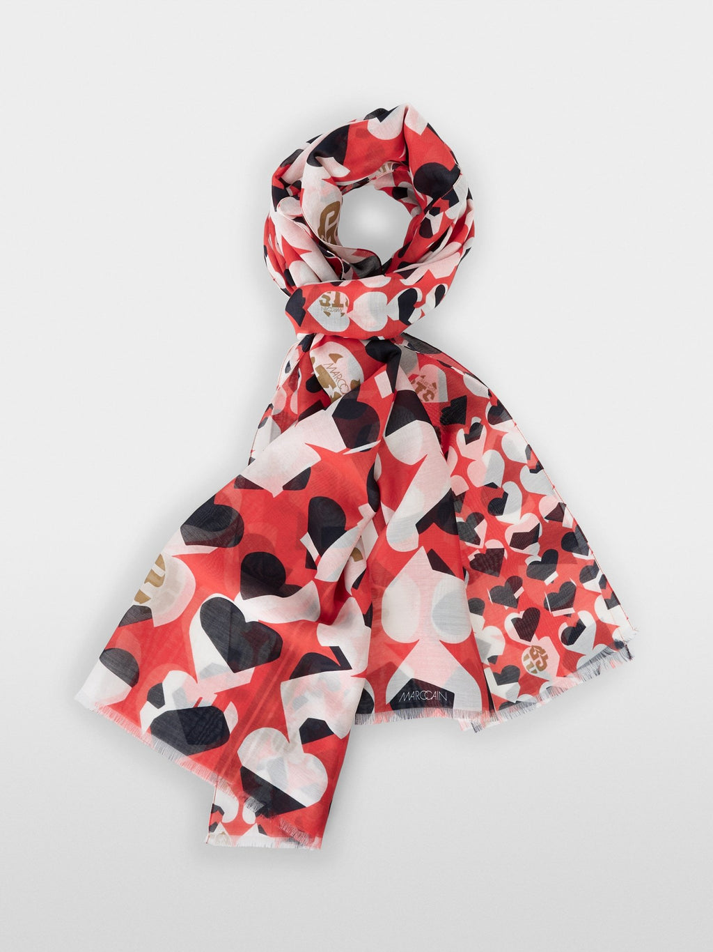Airy scarf with Heartbreaker motif