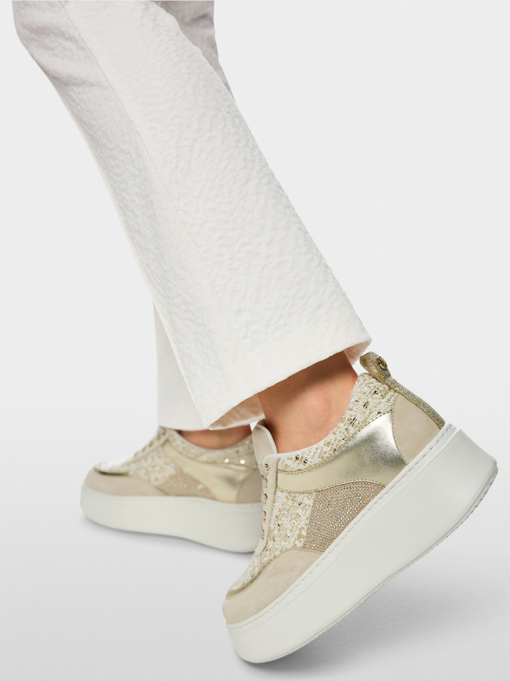 FREDERICA leopard print fabric trousers