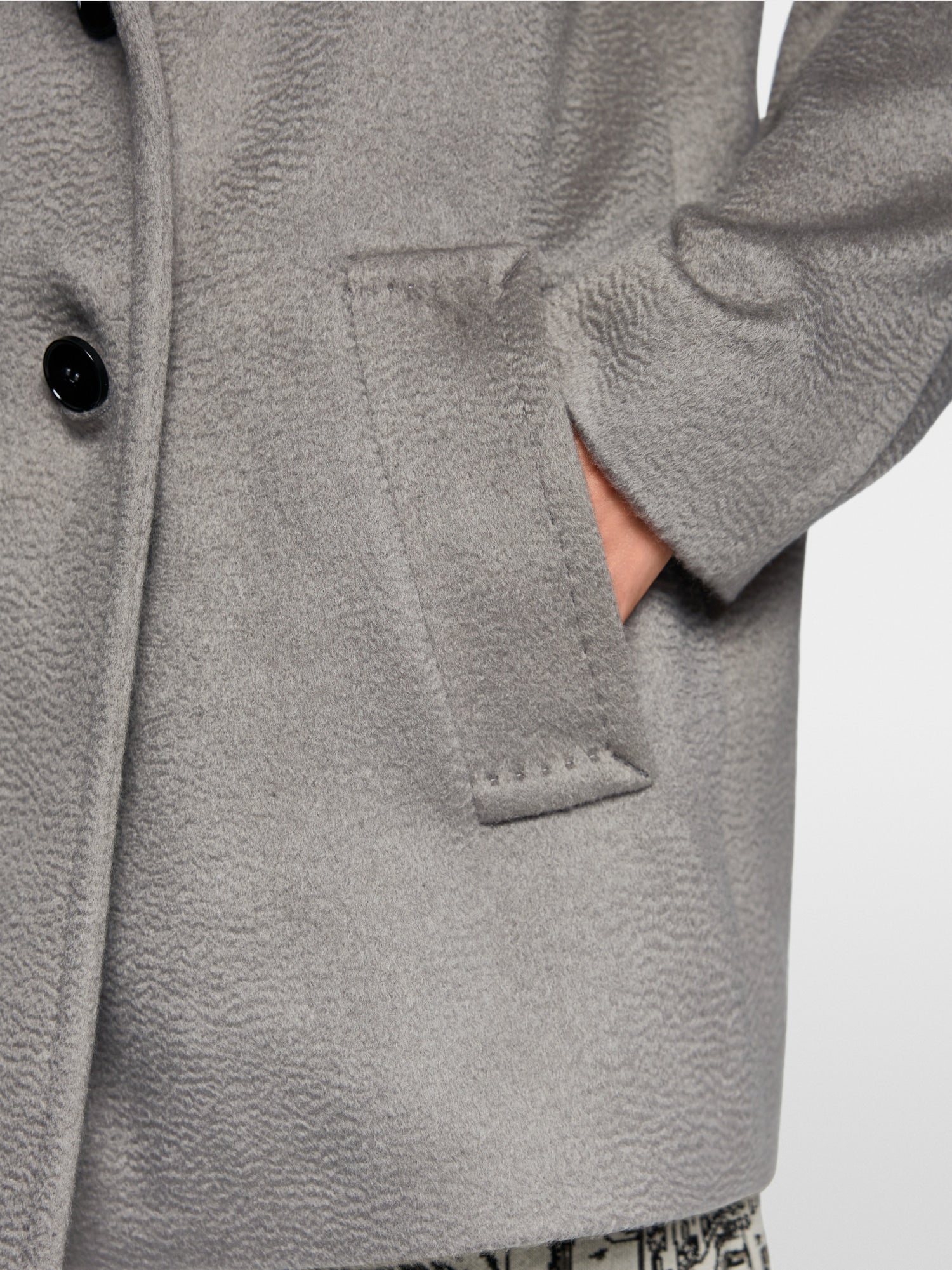 Double-breasted wool coat