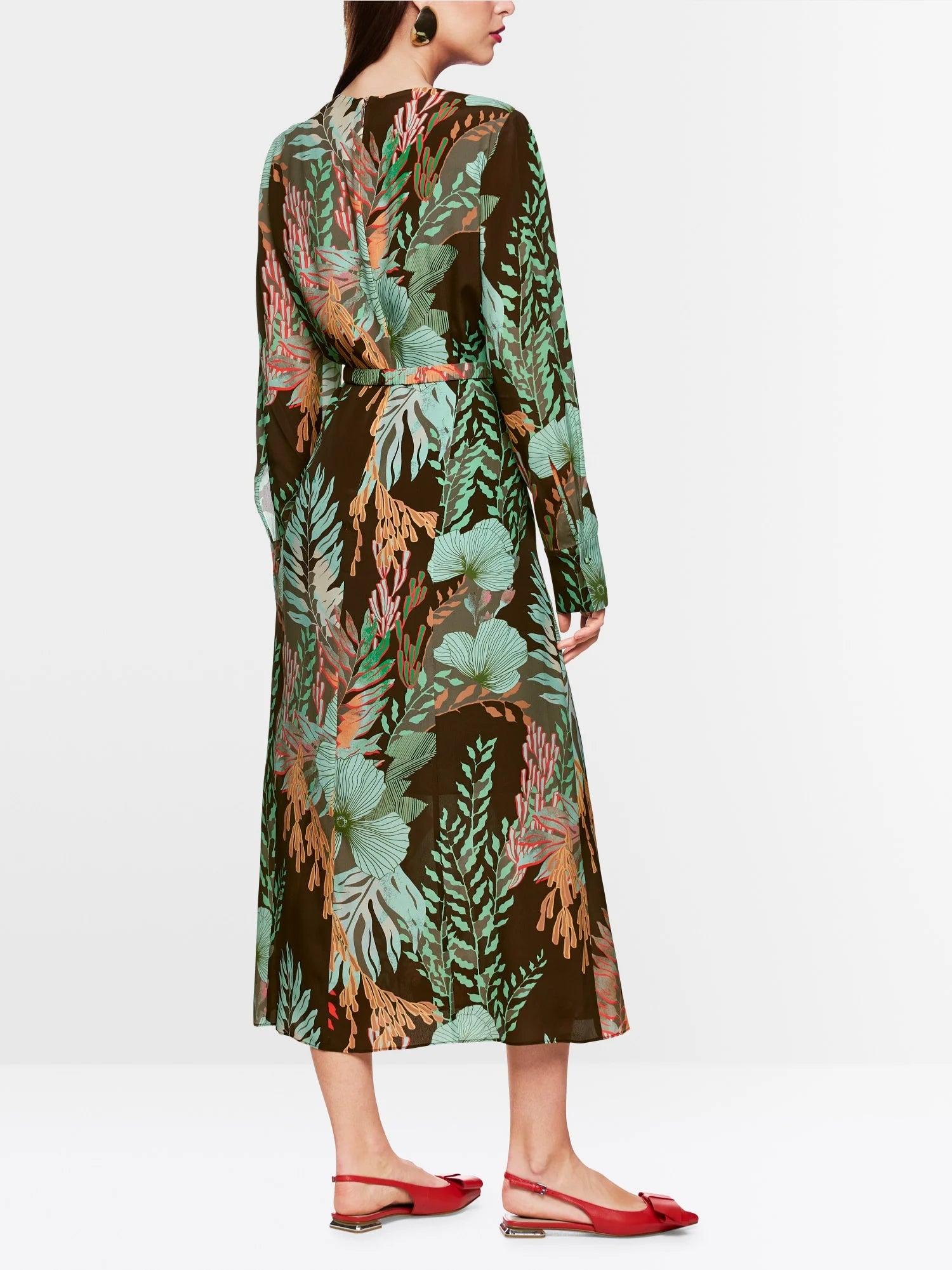 Maxi dress with floral print