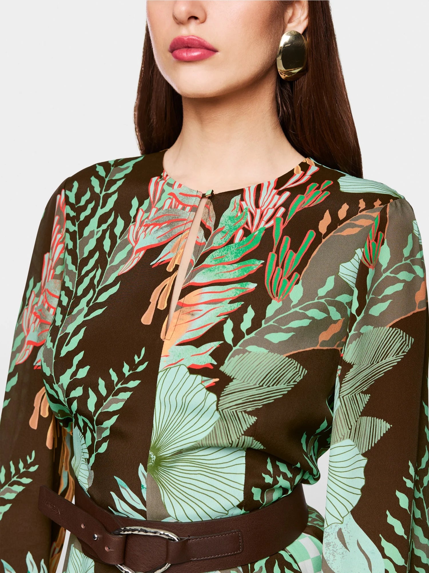 Maxi dress with floral print