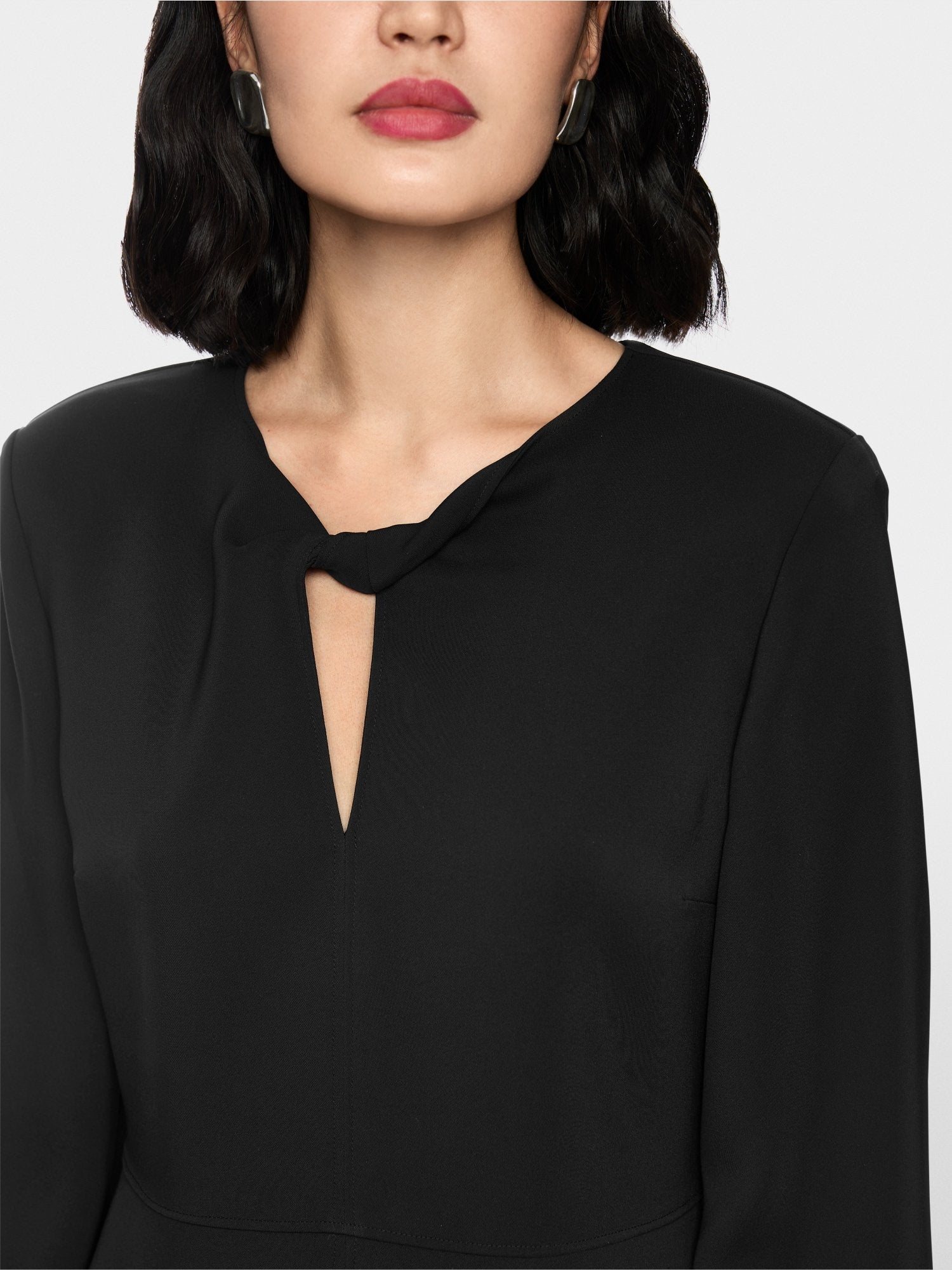 Elegant dress with wrap detail