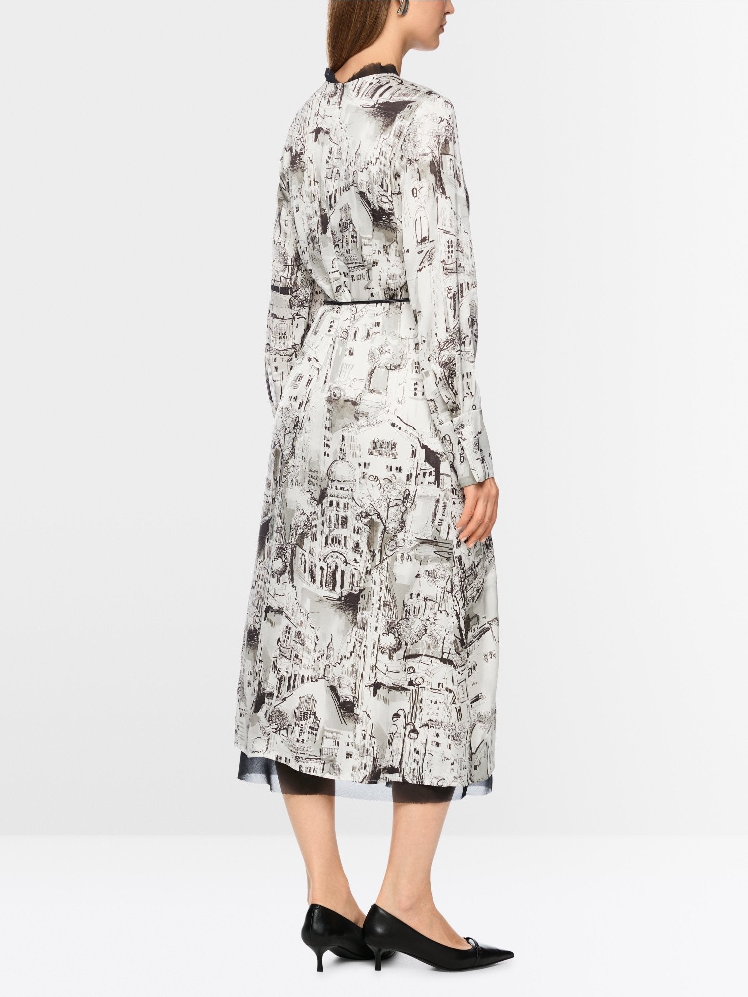 Printed dress in viscose