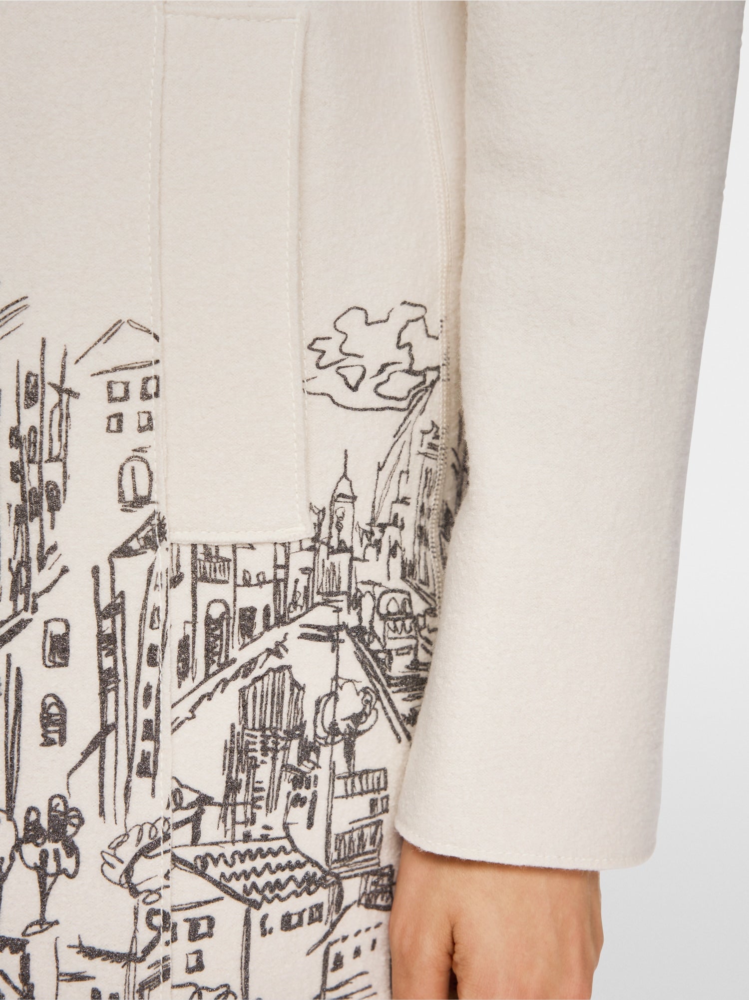 Knitted in Germany boiled wool coat