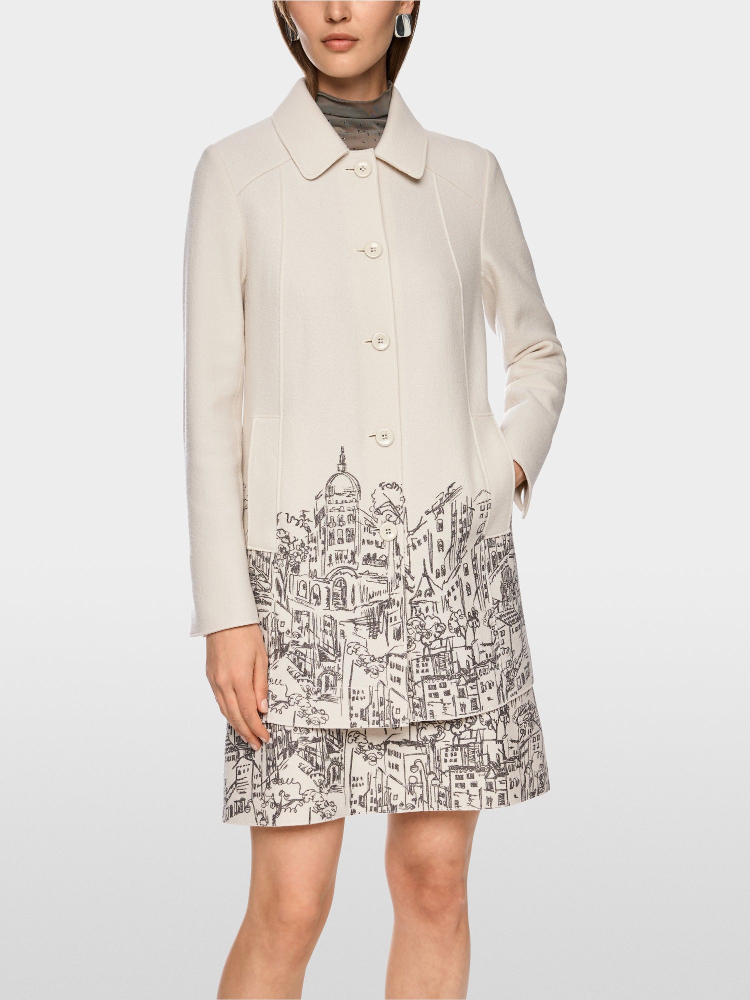 Knitted in Germany boiled wool coat