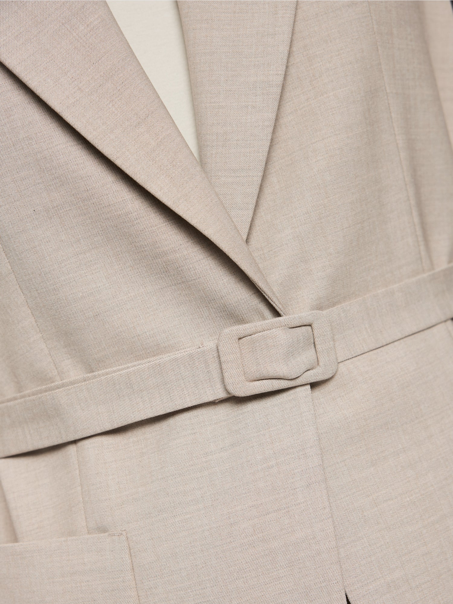 Blazer with tie belt