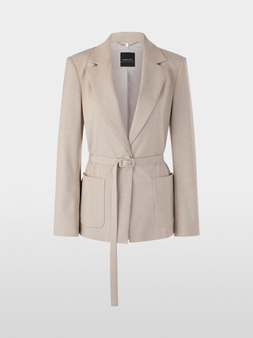 Blazer with tie belt
