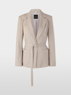 Blazer with tie belt