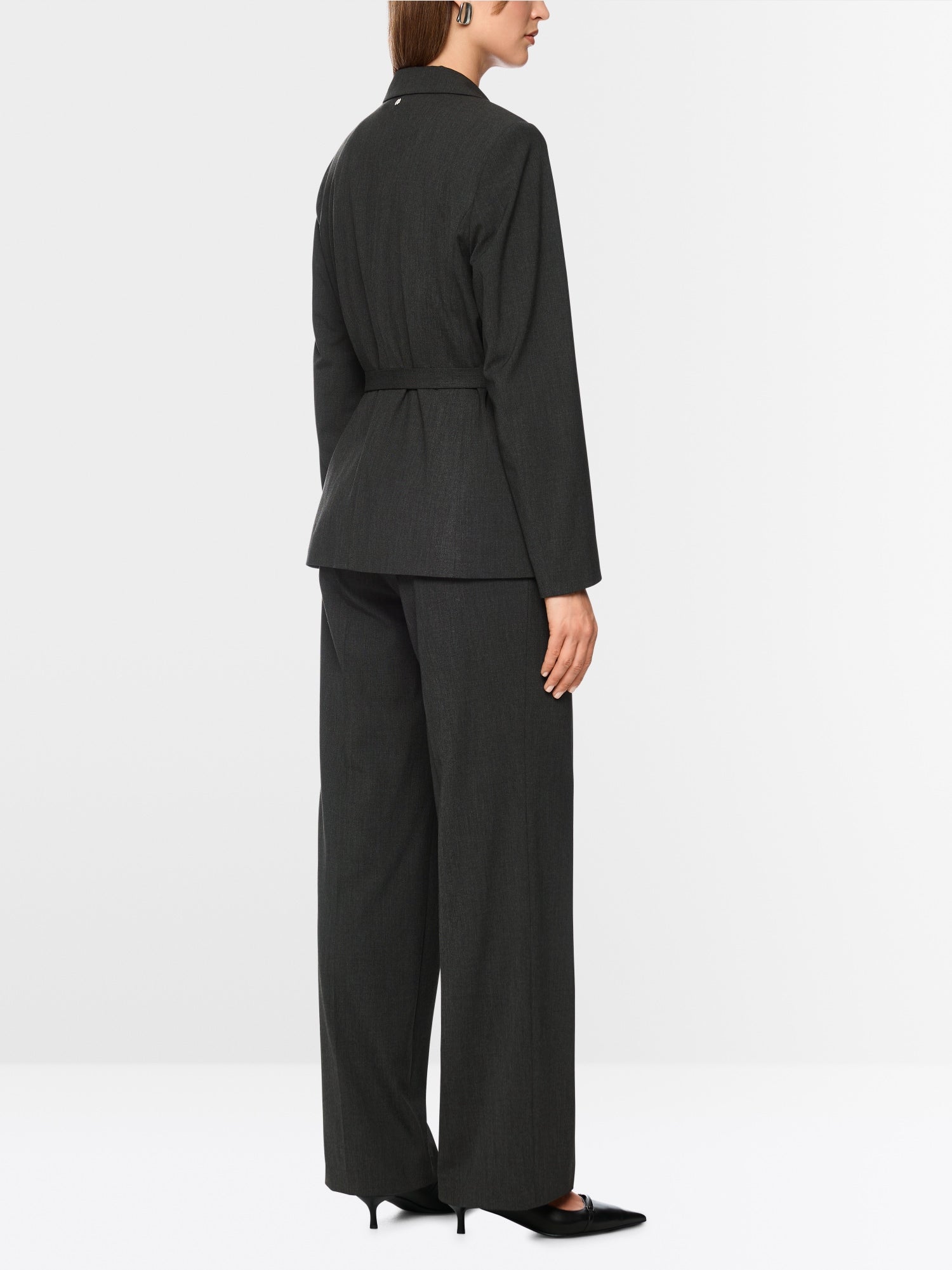 Blazer with tie belt