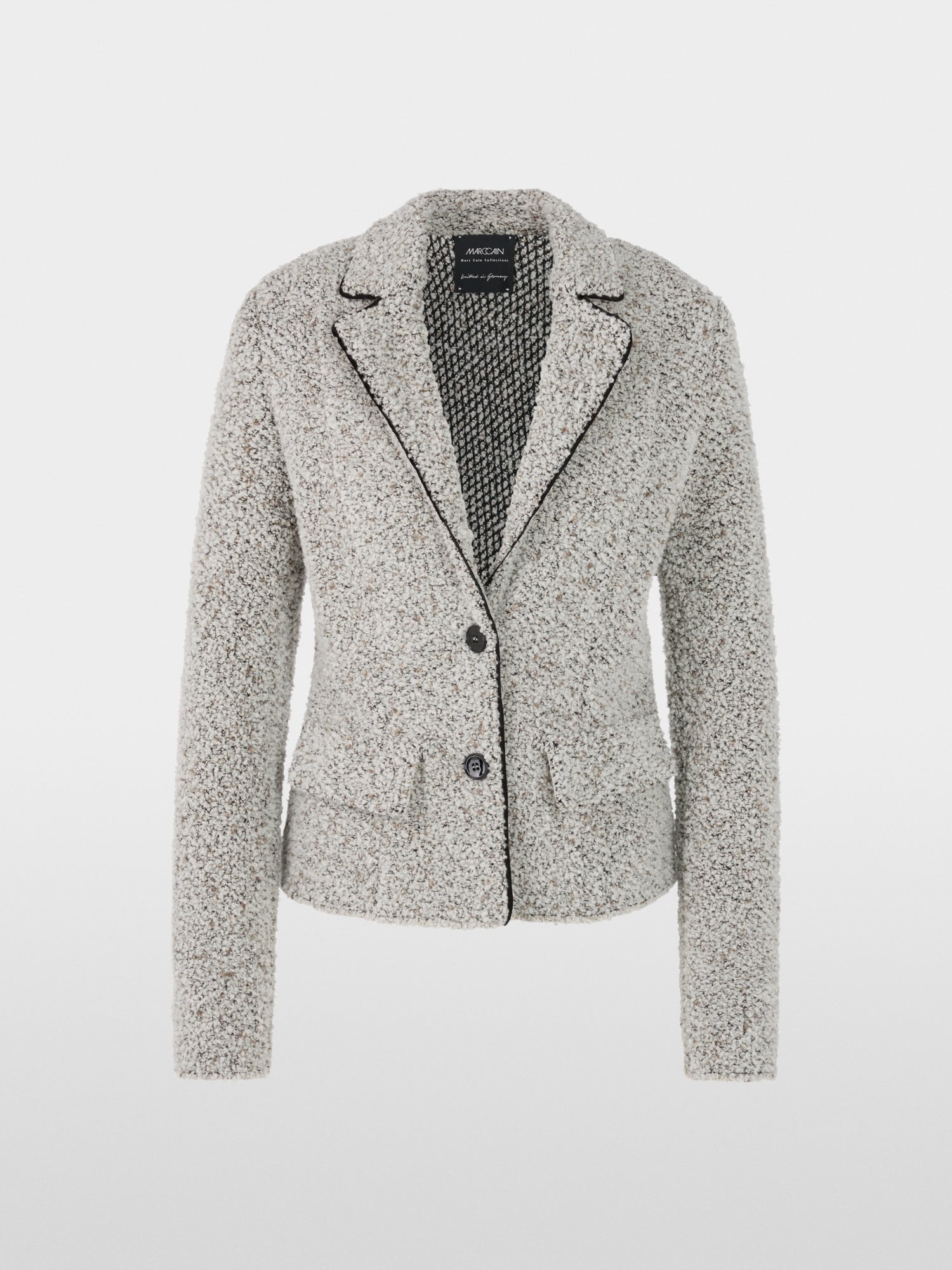 Knitted in Germany bouclé blazer