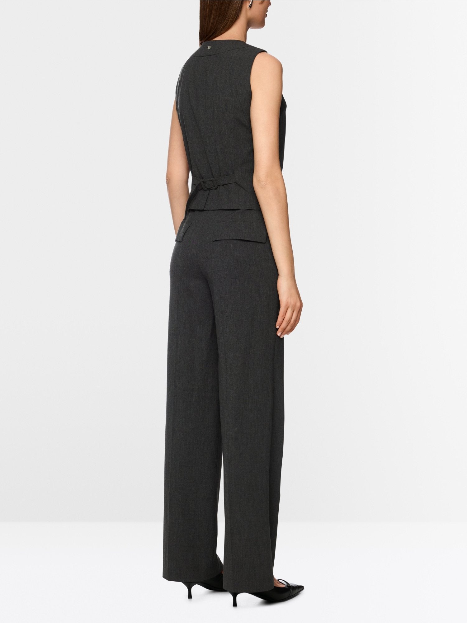 Fitted waistcoat with small belt