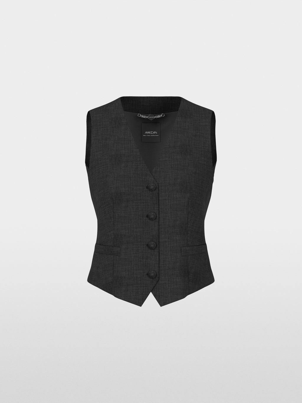 Fitted waistcoat with small belt