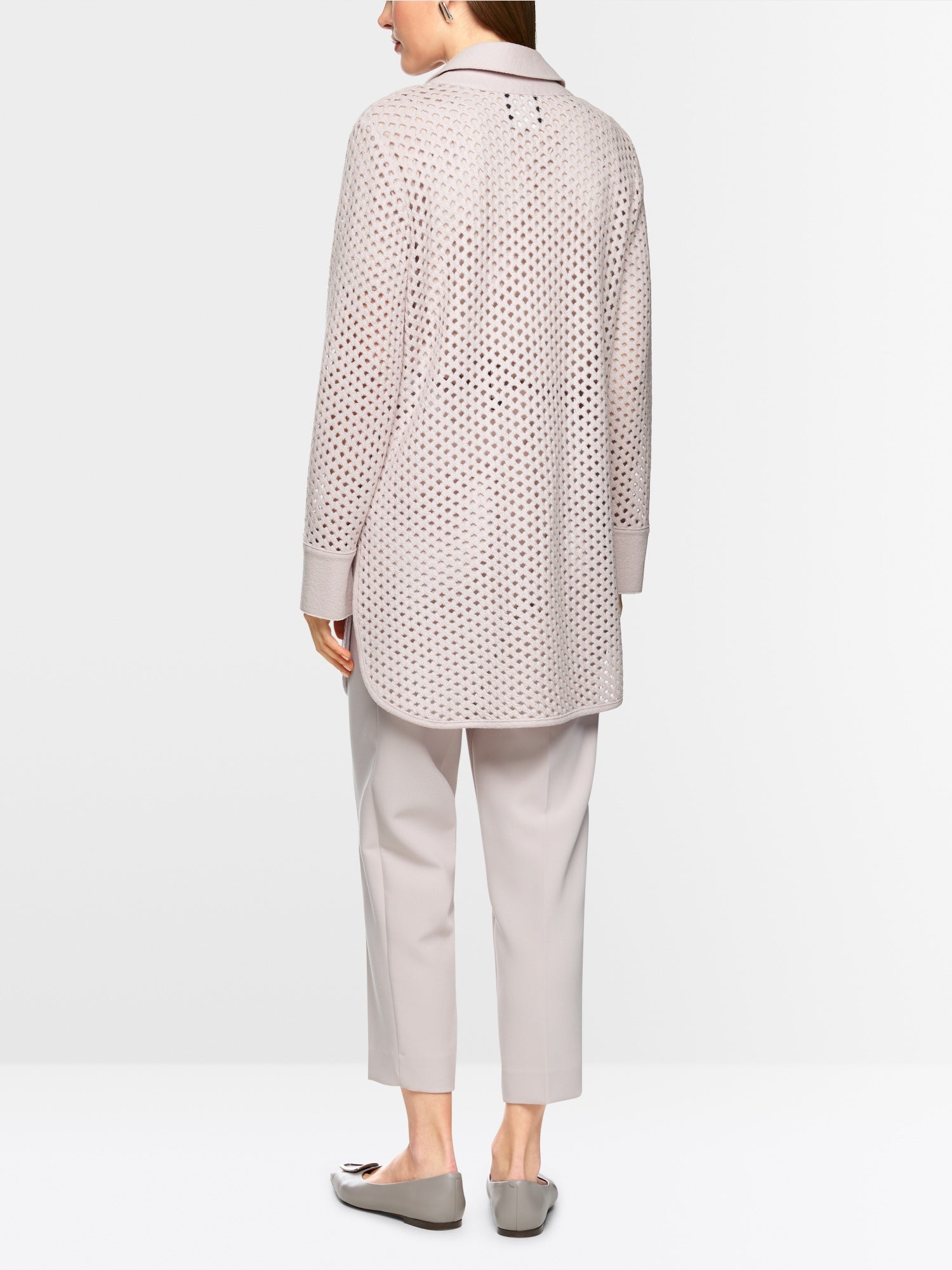 Knitted in Germany mesh-look cardigan