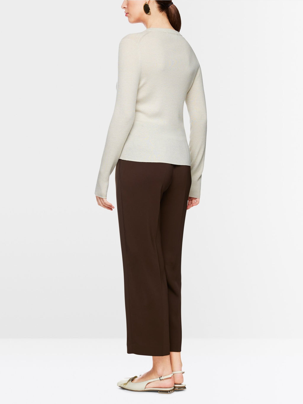 Ribbed knit sweater
